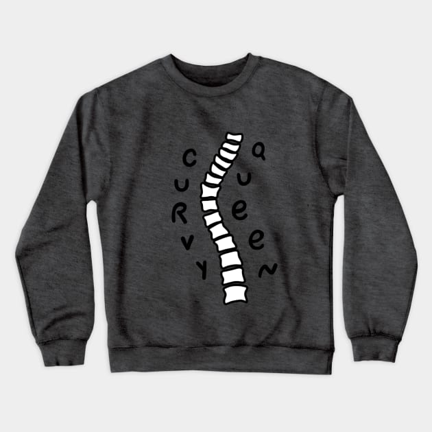 CURVY QUEEN Crewneck Sweatshirt by possumtees